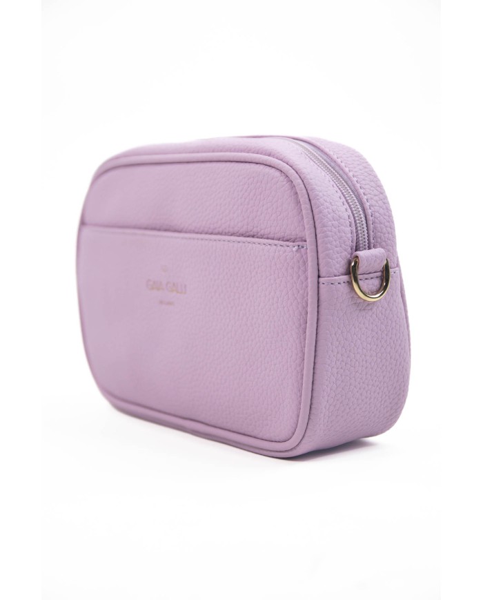 Borsa pochette rosa effetto tigrato con tracolla removibile doppie tasche esterne logo frontale stampato Borsa pochette rosa effetto tigrato con tracolla removibile doppie tasche esterne logo frontale stampato