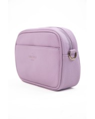 Borsa pochette rosa effetto tigrato con tracolla removibile doppie tasche esterne logo frontale stampato Borsa pochette rosa effetto tigrato con tracolla removibile doppie tasche esterne logo frontale stampato