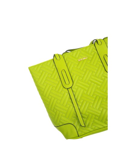 Borsa sottospalla verde con motivo matelassé due spazi interni chiusura a cerniera Borsa sottospalla verde con motivo matelassé due spazi interni chiusura a cerniera