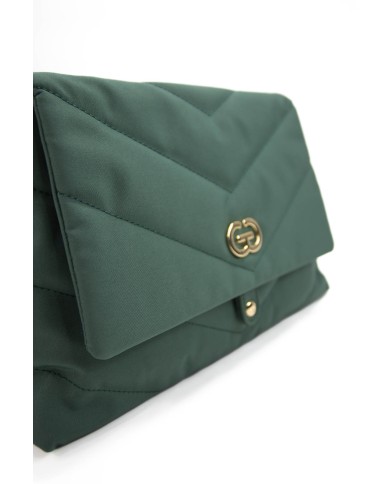 Borsa morbida militare a tracolla con chiusura bottone a scatto e logo centrale Borsa morbida militare a tracolla con chiusura bottone a scatto e logo centrale