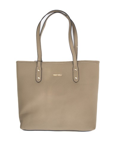 Borsa a mano oliva effetto tigrato con logo frontale in oro chiusura a cerniera Borsa a mano oliva effetto tigrato con logo frontale in oro chiusura a cerniera