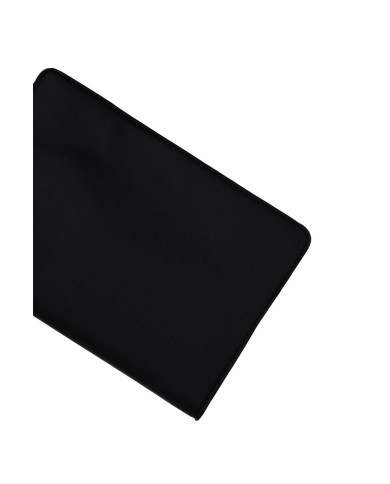 Borsa pochette nera trapuntata con chiusura clip e manico rimovibile