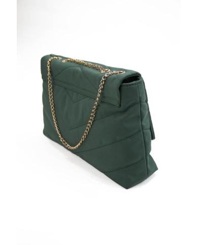 Borsa morbida militare a tracolla con chiusura bottone a scatto e logo centrale Borsa morbida militare a tracolla con chiusura bottone a scatto e logo centrale