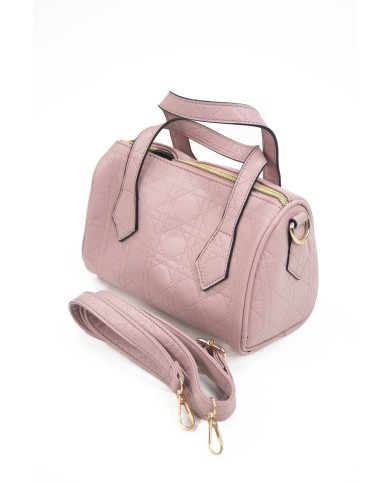 Borsa a mano rosa con tracolla removibile no logo doppia tasca interna Borsa a mano rosa con tracolla removibile no logo doppia tasca interna