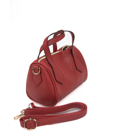 Borsa a mano bordeaux con tracolla removibile no logo doppia tasca interna Borsa a mano bordeaux con tracolla removibile no logo doppia tasca interna