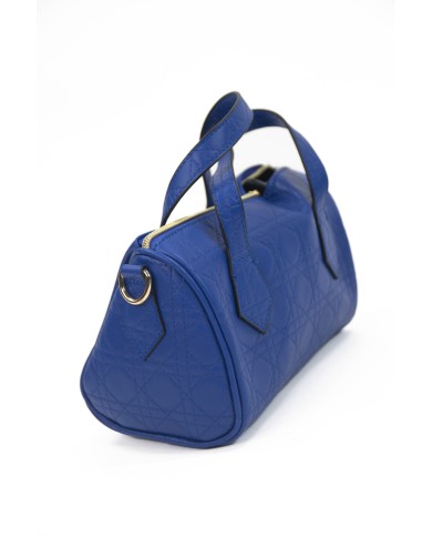 Borsa a mano blu con tracolla removibile no logo doppia tasca interna Borsa a mano blu con tracolla removibile no logo doppia tasca interna